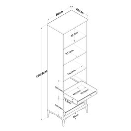 Hanah Home Armario Multiusos Blanco JE110 - 2945